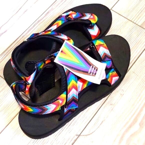(40-2975) 🔥3/$20🔥  Pride Outdoor Unisex Sandals Size 11 M - 13 W - Picture 3 of 9